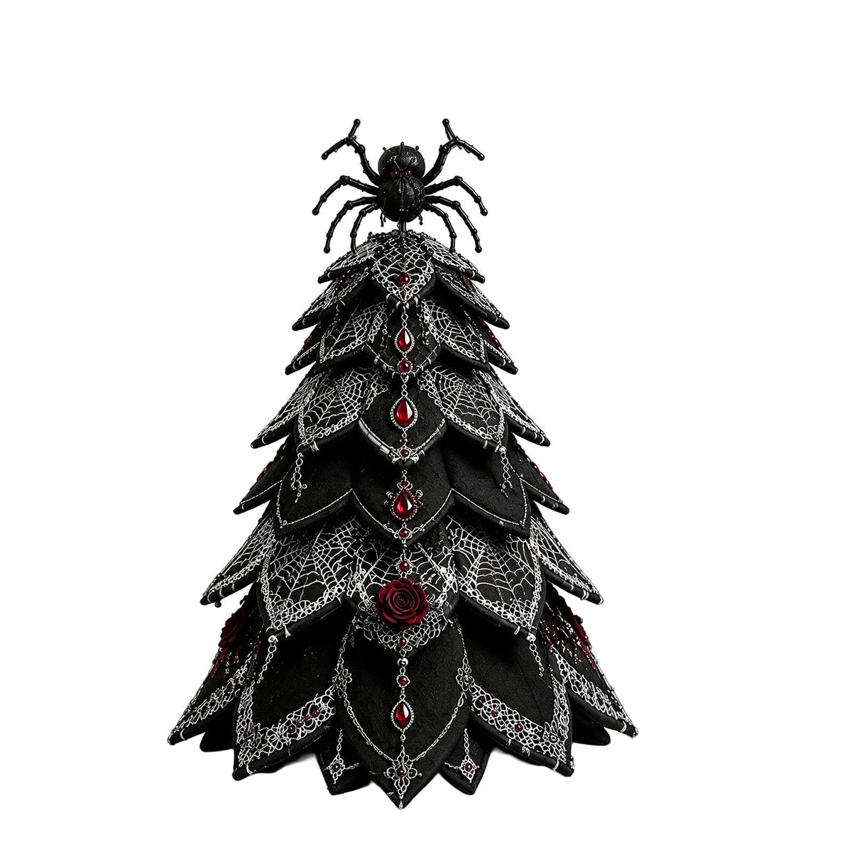 Spooky DIY Felt Halloween Tree Kit – Create a Whimsical Holiday Centerpiece with Pre-Cut Fabric, Plush Fill, and Adorable Ghostly Charms for Mantel, Desk, or Shelf Décor. (Large Spider)