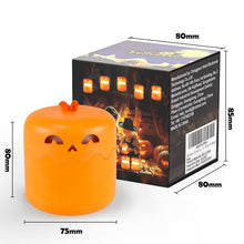 Dual-Expression Halloween Pumpkin Night Light with 360° Warm Glow, Rechargeable and Portable for Trick-or-Treat, Tabletop Decor, or Hanging Spooky Ambiance Anywhere (1PCS)