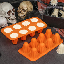 Spooky Halloween Ghost Silicone Mold – Create 8 Adorable Ghost-Shaped Chocolates, Jell-O Shots, Ice Cubes and Party Treats with Non-Stick Flexibility for Festive Kitchen Fun (2PCS)