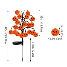 Bring Eerie Charm to Your Outdoor Space with Solar-Powered Halloween Stake Lights – Pumpkin, Skull, Spider & Pirate Motifs, 20 LED, Auto On/Off, Perfect for Garden Paths (Big-Eye Pumpkin, 1PCS)