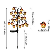 Bring Eerie Charm to Your Outdoor Space with Solar-Powered Halloween Stake Lights – Pumpkin, Skull, Spider & Pirate Motifs, 20 LED, Auto On/Off, Perfect for Garden Paths (Pirate Captain, 1PCS)