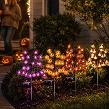 Bring Eerie Charm to Your Outdoor Space with Solar-Powered Halloween Stake Lights – Pumpkin, Skull, Spider & Pirate Motifs, 20 LED, Auto On/Off, Perfect for Garden Paths (Pirate Captain, 1PCS)
