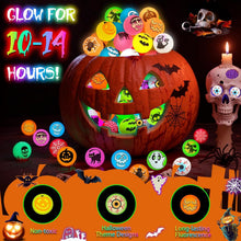 100 PCS Halloween Party Favors, Halloween Glow in The Dark Bouncy Balls | Trick or Treat Goodie Bag Fillers, Halloween Glowing Bouncy Balls Toys for Halloween Party Supplies, Party Favors