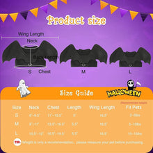 Dog Halloween Costume - Halloween Bat Wings Pet Costumes for Dogs Cats Halloween Party Large