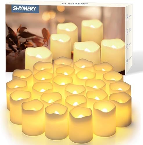 Flickering LED Candles for Wedding, Halloween, Christmas & Event Decorations (Warm White)