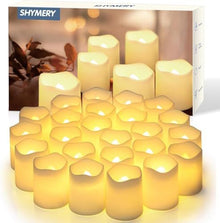 Flickering LED Candles for Wedding, Halloween, Christmas & Event Decorations (Warm White)