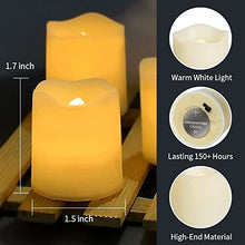 Flickering LED Candles for Wedding, Halloween, Christmas & Event Decorations (Warm White)