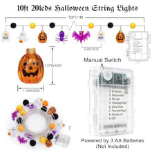Halloween String Lights for Indoor & Outdoor Party Decorations, Spooky Holiday Ambiance (orange)