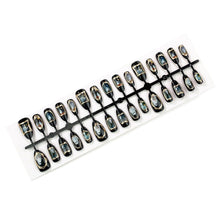 30pcsReusable Halloween Press-On Nails with Ghost Portrait Design for Spooky Themed Occasions (black)