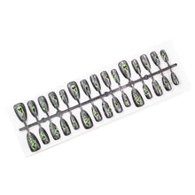 24-Pack Halloween Press-On Nails for Spooky Themed Party Looks (black)