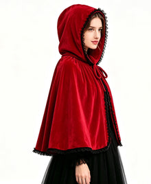 1pcsAdult Halloween Costume Cloak, Perfect for Themed Parties, Cosplay, and Fantasy Dress-Up (Red)