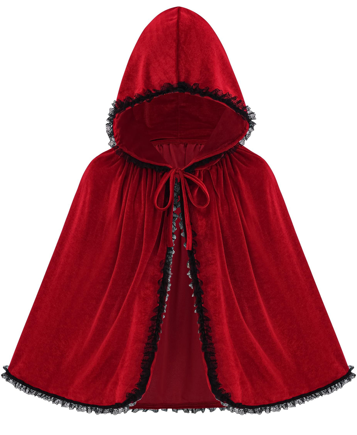 2pcsWomens Halloween Cape for Cosplay, Themed Parties & Dress-Up Events (Red)