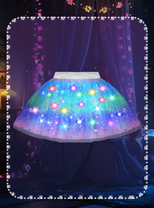 Girls' Princess Dress-Up Set for Halloween, Birthday Parties, and Daily Pretend Play (rainbow)