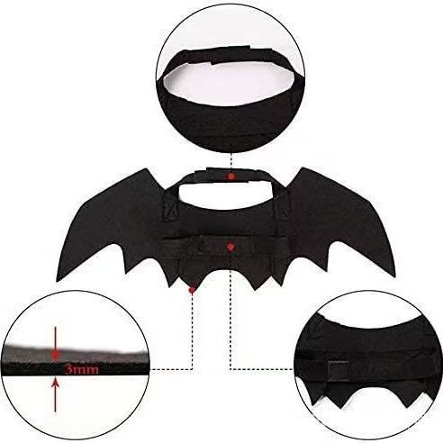 Bat Wing Party Accessory Party Supplies Halloween Costume Themed Birthday - Black - Size 40-18cm
