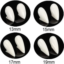 Cosplay Vampire Fangs Fake Teeth for Halloween Costume Party Dress Up 2PCS Prop Set - 13mm-1Piar