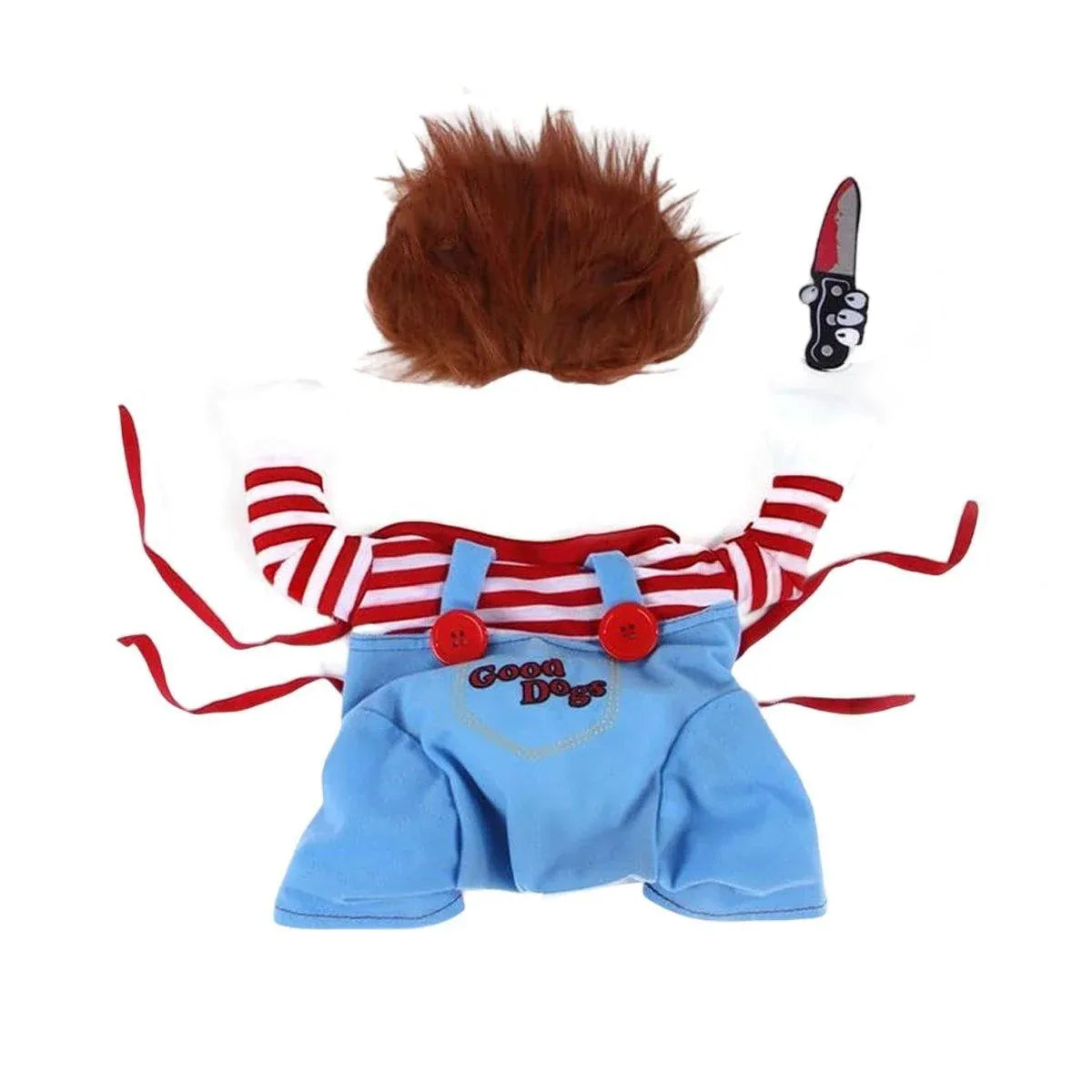 Halloween Dog Costume Pet Accessories Funny Dress Up for Small Medium Dogs - Deadly Doll-M