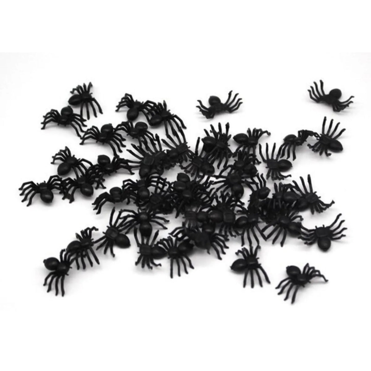 36x MINI FAKE SPIDERS Trick Halloween Scary Arachnids Joke Prank Small Gag Toy Bug