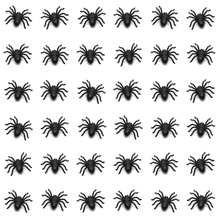 36x MINI FAKE SPIDERS Trick Halloween Scary Arachnids Joke Prank Small Gag Toy Bug