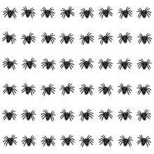 48x MINI FAKE SPIDERS Trick Halloween Scary Arachnids Joke Prank Small Gag Toy Bug