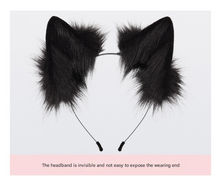 Grass yellow Halloween Furry Fox Costume Set - Plush Mask, Ears Headband, Tail, and Paws for Cosplay