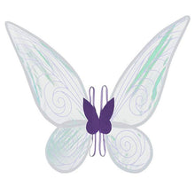 Purple Fairy Shimmering Butterfly Wings Costume with Elastic Shoulder Strap – Iridescent Translucent Angel Dress-Up Wings, Lightweight and Foldable for Girls, Princess Party, Halloween & Cosplay Accessory