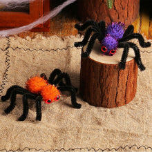 Halloween Spider Hair Clips 2 Pack Orange and Purple Costume Accessory for Party Dress Up