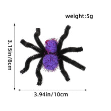 Halloween Spider Hair Clips 2 Pack Orange and Purple Costume Accessory for Party Dress Up