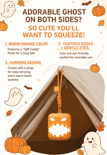 2PCS Dual-Sided Halloween Pumpkin Fun Lantern - Rechargeable Pull Cord LED Night Light with 7-Color Flash and Warm White Modes