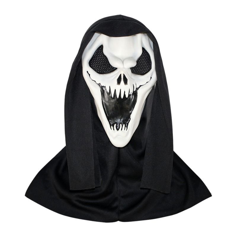 Scream Ghost Face Mask - Halloween Cosplay Latex Hood Mask for Horror Parties, Masquerades and Haunted Houses (Style 10)
