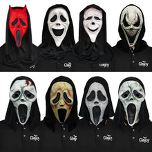 Scream Ghost Face Mask - Halloween Cosplay Latex Hood Mask for Horror Parties, Masquerades and Haunted Houses (Style 10)