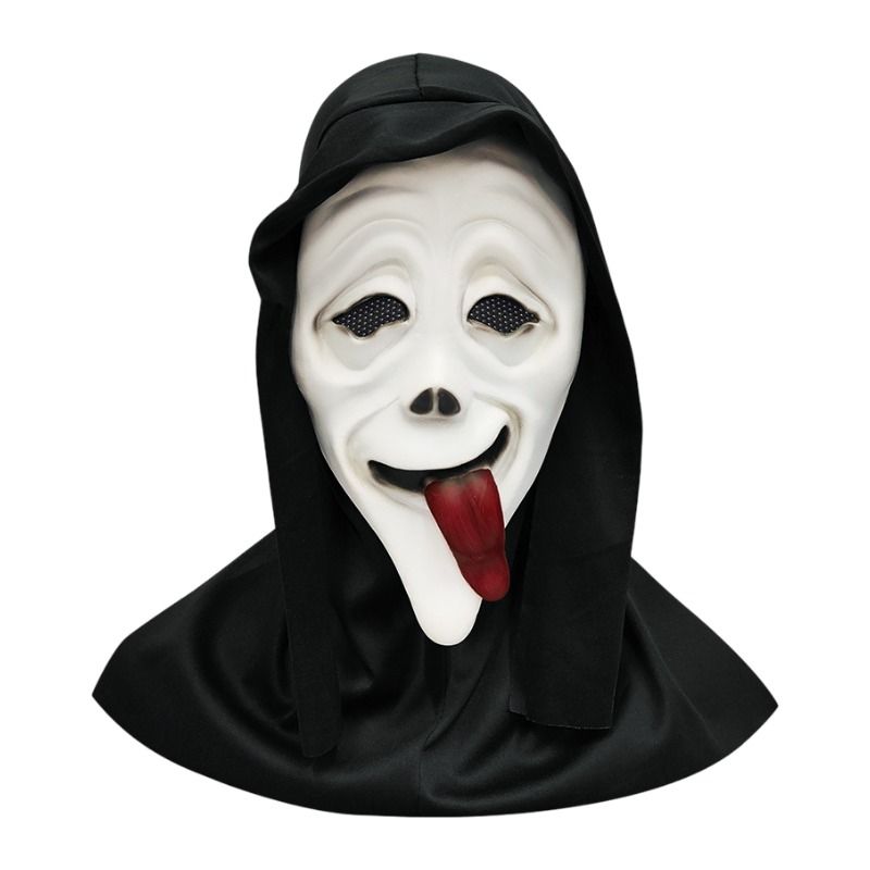 Scream Ghost Face Mask - Halloween Cosplay Latex Hood Mask for Horror Parties, Masquerades and Haunted Houses (Style 11)