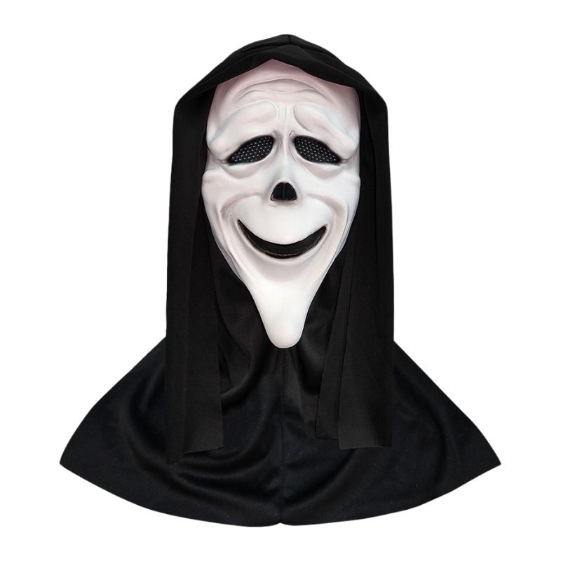 Scream Ghost Face Mask - Halloween Cosplay Latex Hood Mask for Horror Parties, Masquerades and Haunted Houses (Style 12)