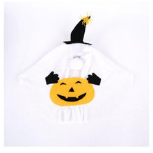 S Size Halloween Pumpkin Ghost Dog Costume - Polyester Pet Fancy Dress with Witch Hat and Spider Detail, Lightweight for Small Dogs and Cats