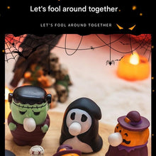 3 pce Halloween Squeeze Bubble Toy （Pumpkin witch and Ghost and Green Monster） - PVC Squishy Figures with Pop-Up Bubble, Cute Stress Relief Decor for  Party Favors and Desk Display