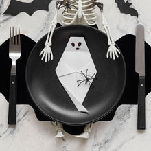 5-pieces 15*9cm Halloween bat-shaped mat - Felt Non-Slip Heat Resistant Table Mat for Party Dining and Gothic Home Deco