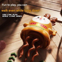 Reindeer-inspired design Wind Up Dancing Toy - Halloween and Christmas ABS Plastic Twist Action Figure - Battery Free Spinning and Walking Motion for Party Favors and Holiday Decor