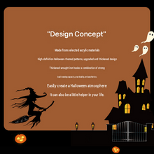 10-pack Halloween Themed Acrylic Wall Hooks（Pumpkin Witch pattern） - Self Adhesive Iron Art Hanger for Keys Bags, Spooky Pumpkin Decor for Entryway and Party